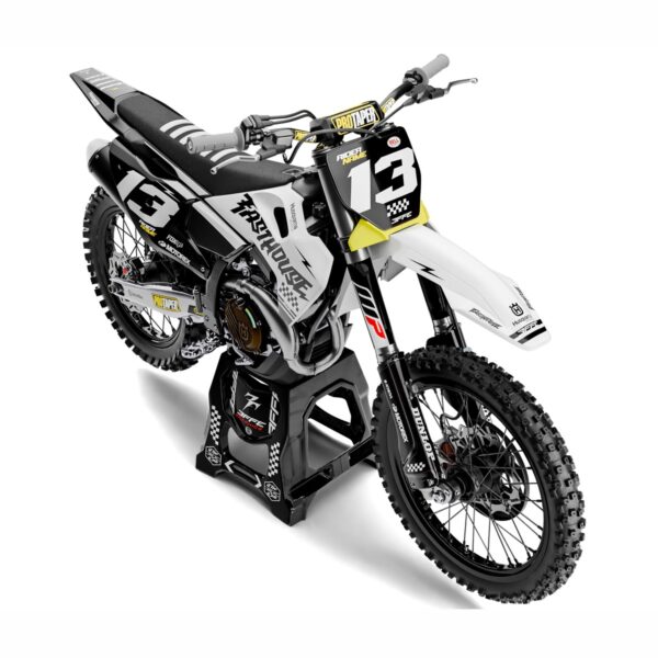 3FGraphics - HUSQVARNA FAST WHITE - FRONT