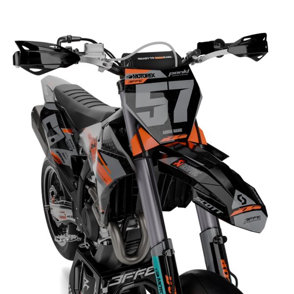 3FGRAPHICS-OFF ROAD-KTM-RAPTOR-BLACK - FRONT 2