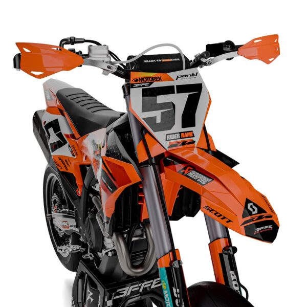 3FGRAPHICS-OFF ROAD-KTM-RAPTOR-ORANGE-FRONT 1