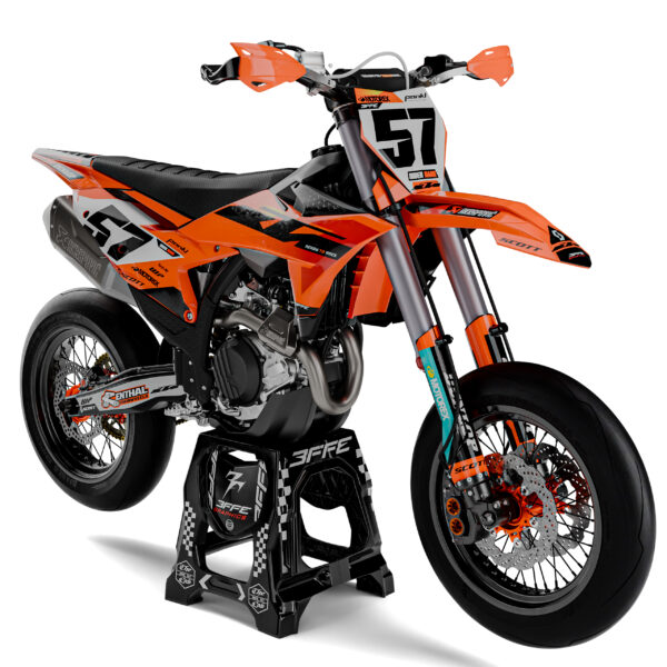 3FGRAPHICS-OFF ROAD-KTM-RAPTOR-ORANGE-FRONT 2