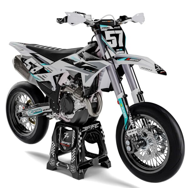 3FGRAPHICS-OFF ROAD-KTM-RAPTOR-WHITE-FRONT 2