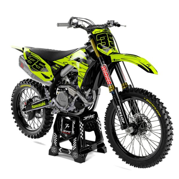 3FGRAPHICS-OFF ROAD-KAWASAKI-IMPULSE-YELLOW-NEON-FRONT